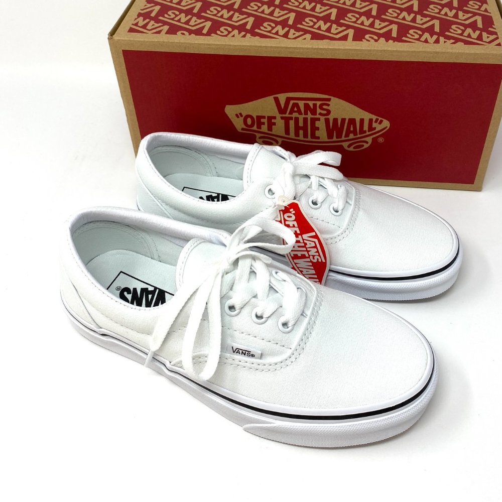 🍃March Sale🍃 VANS Era True White Canvas Men's Sneakers Size 12 VN000EWZW00 - Picture 7 of 9